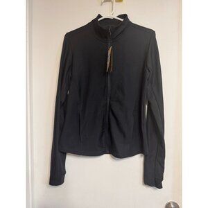 Nike One Dri-Fit Womans Full Zip Black Jacket Size M NWT